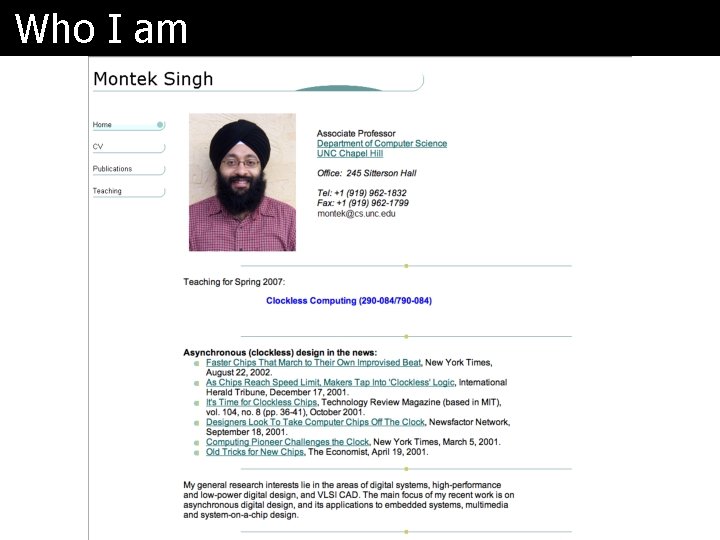 Who I am 