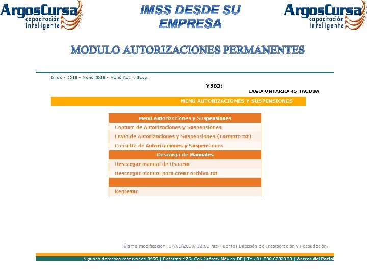 MODULO AUTORIZACIONES PERMANENTES 