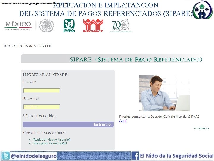 APLICACIÓN E IMPLATANCION DEL SISTEMA DE PAGOS REFERENCIADOS (SIPARE) 