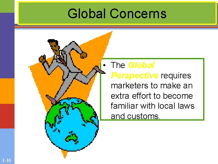 Global Concerns • The Global Perspective requires marketers to make an extra effort to Global Concerns • The Global Perspective requires marketers to make an extra effort to