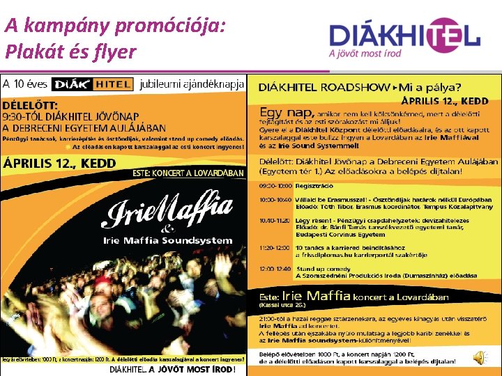 A kampány promóciója: Plakát és flyer 15 