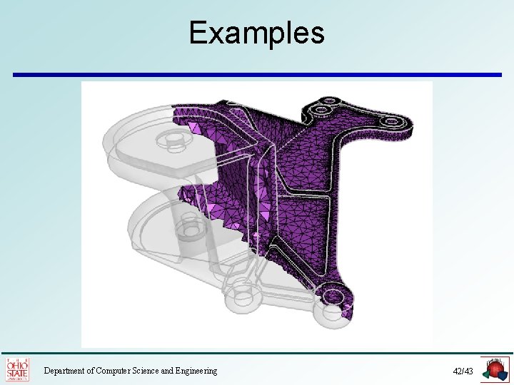 Examples Department of Computer Science and Engineering 42/43 