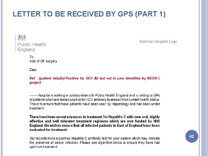 LETTER TO BE RECEIVED BY GPS (PART 1) 42 