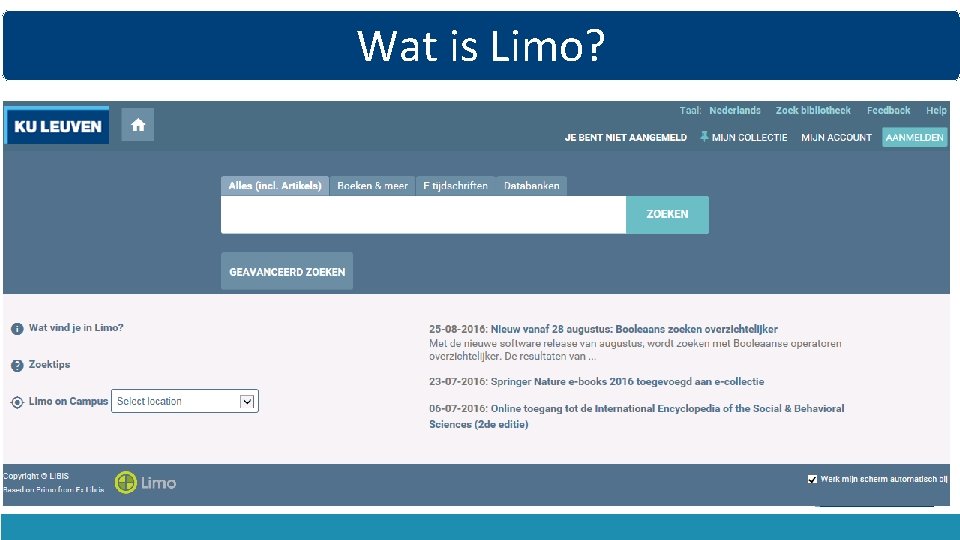 Wat is Limo? 