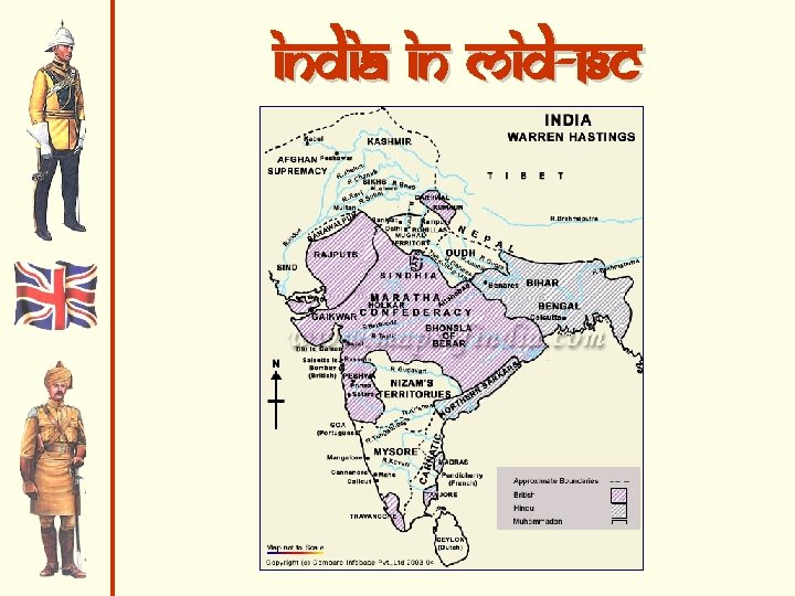 India in mid-18 c 