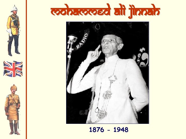 Mohammed Ali Jinnah 1876 - 1948 