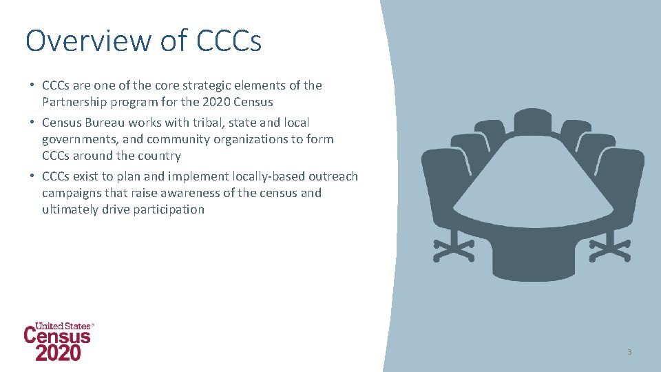 Overview of CCCs • CCCs are one of the core strategic elements of the