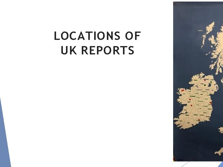 LOCATIONS OF UK REPORTS 