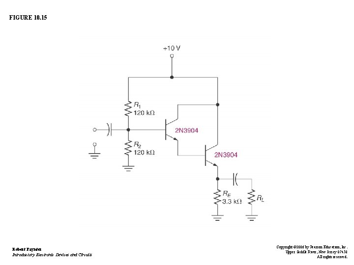 FIGURE 10. 15 Robert Paynter Introductory Electronic Devices and Circuits Copyright © 2006 by