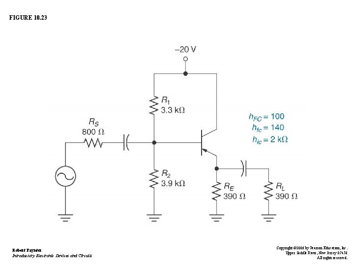 FIGURE 10. 23 Robert Paynter Introductory Electronic Devices and Circuits Copyright © 2006 by