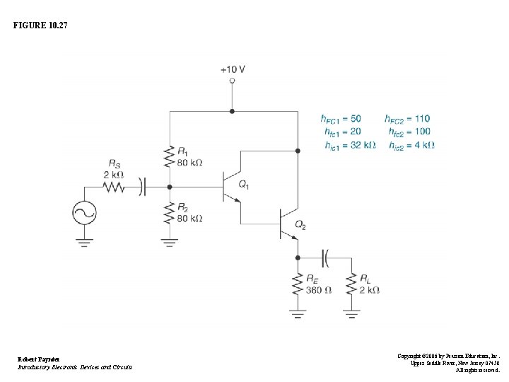 FIGURE 10. 27 Robert Paynter Introductory Electronic Devices and Circuits Copyright © 2006 by FIGURE 10. 27 Robert Paynter Introductory Electronic Devices and Circuits Copyright © 2006 by