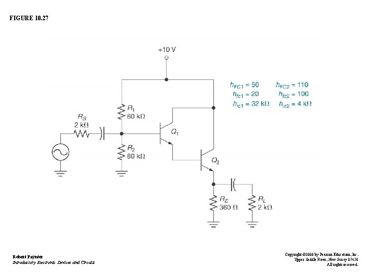 FIGURE 10. 27 Robert Paynter Introductory Electronic Devices and Circuits Copyright © 2006 by