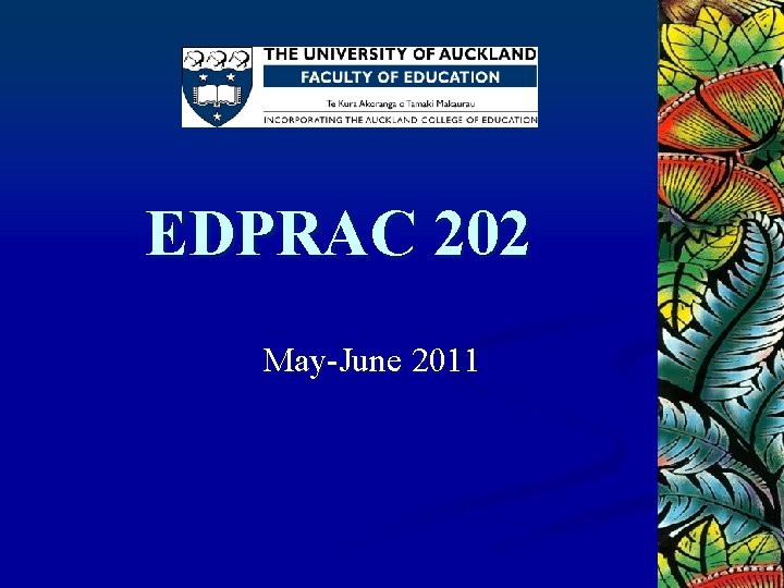 EDPRAC 202 May-June 2011 