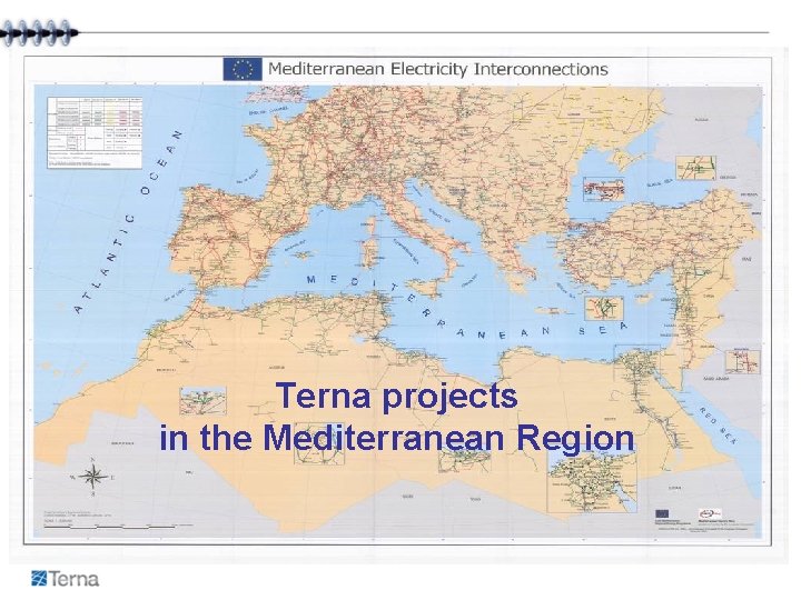  Terna projects in the Mediterranean Region 