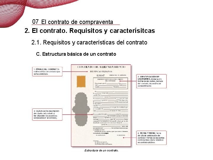 07 El contrato de compraventa 2. El contrato. Requisitos y caracterísitcas 2. 1. Requisitos