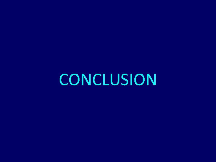 CONCLUSION 