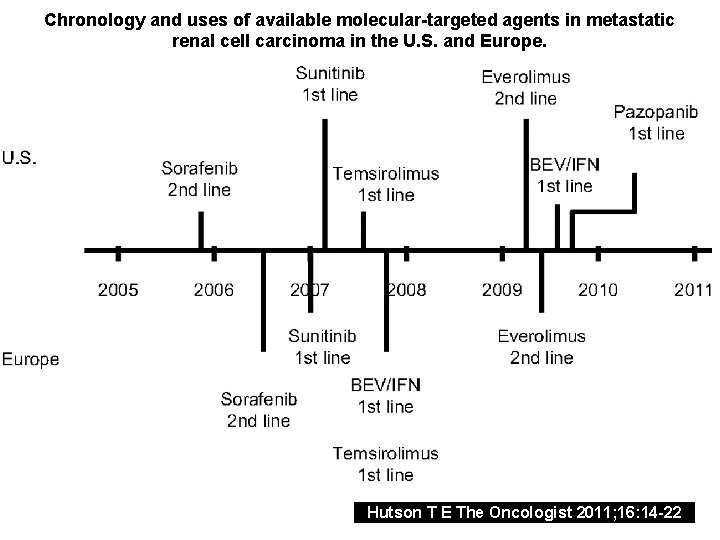 Chronology and uses of available molecular-targeted agents in metastatic renal cell carcinoma in the