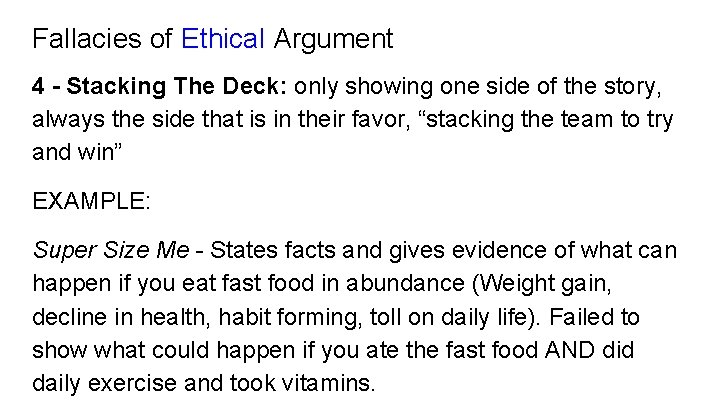 Fallacies Of Argument What Is A Fallacy An