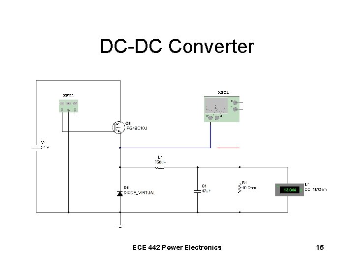 DC-DC Converter ECE 442 Power Electronics 15 