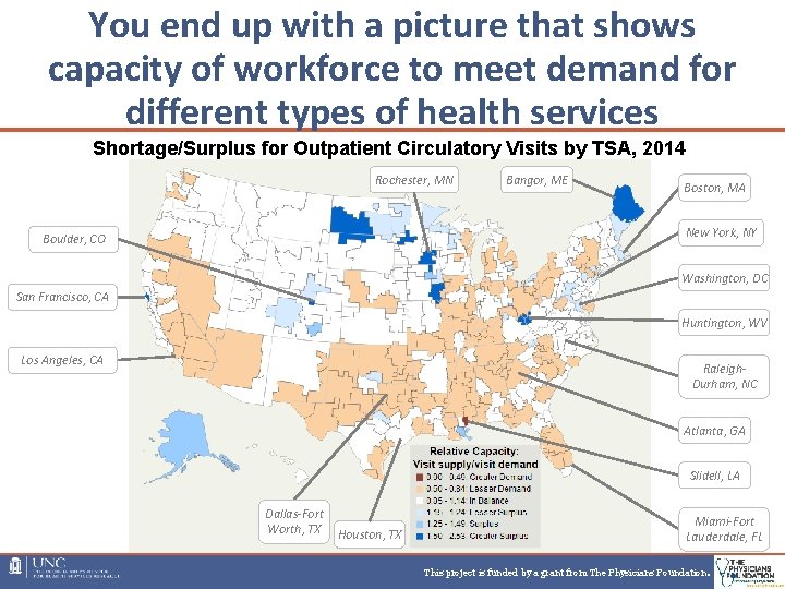 You end up with a picture that shows capacity of workforce to meet demand You end up with a picture that shows capacity of workforce to meet demand
