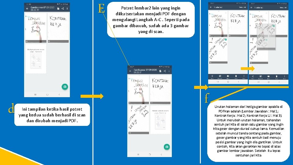 E d Ini tampilan ketika hasil potret yang kedua sudah berhasil di scan dirubah