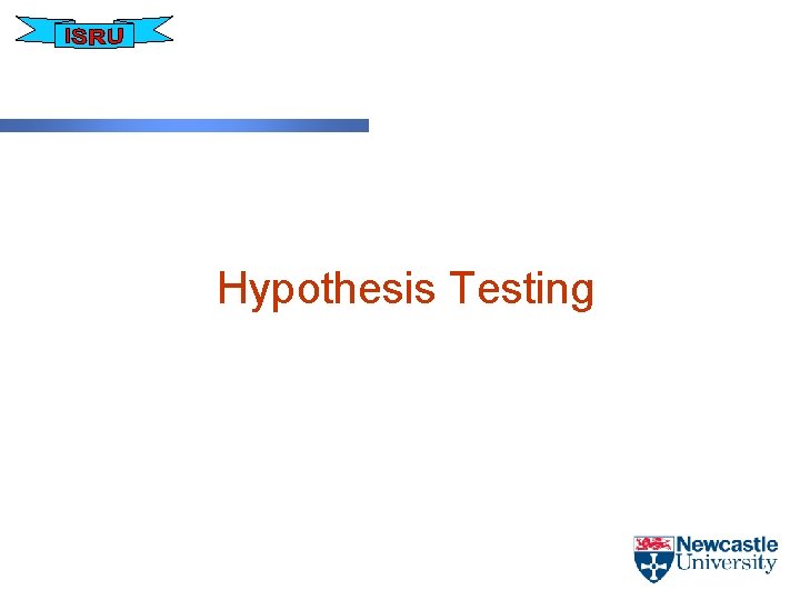 Hypothesis Testing 