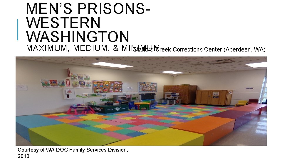 MEN’S PRISONSWESTERN WASHINGTON MAXIMUM, MEDIUM, & MINIMUM Stafford Creek Corrections Center (Aberdeen, WA) Courtesy MEN’S PRISONSWESTERN WASHINGTON MAXIMUM, MEDIUM, & MINIMUM Stafford Creek Corrections Center (Aberdeen, WA) Courtesy