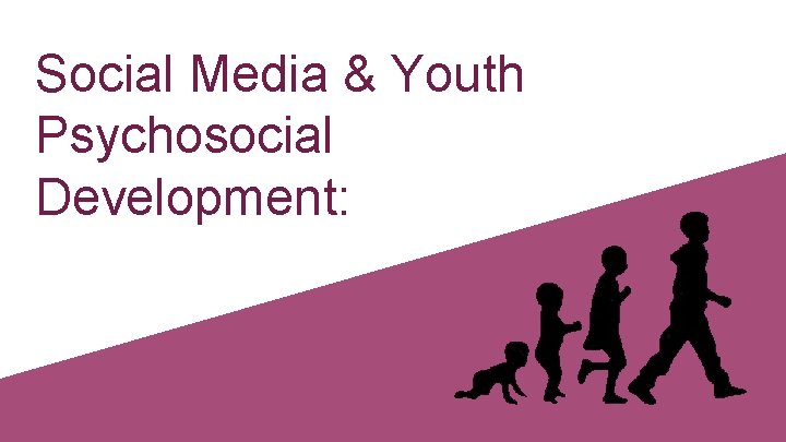 Social Media & Youth Psychosocial Development: 