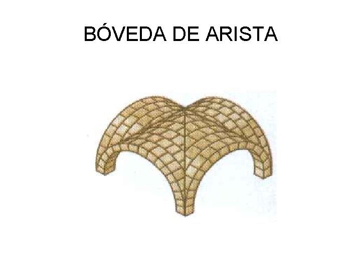 BÓVEDA DE ARISTA 