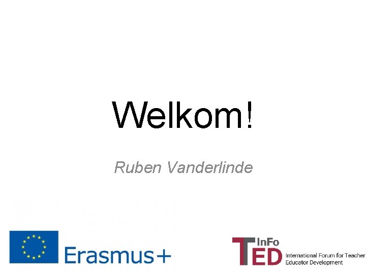 Welkom! Ruben Vanderlinde 