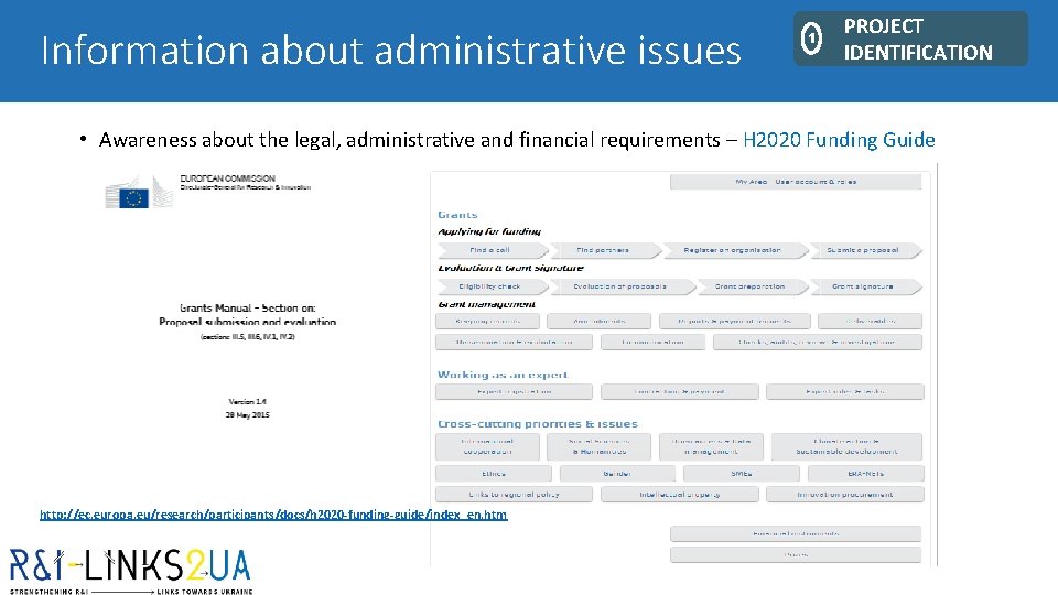 Information about administrative issues 1 PROJECT IDENTIFICATION • Awareness about the legal, administrative and Information about administrative issues 1 PROJECT IDENTIFICATION • Awareness about the legal, administrative and