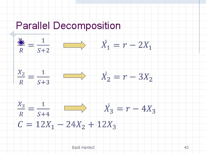 Parallel Decomposition Basil Hamed 43 Parallel Decomposition Basil Hamed 43