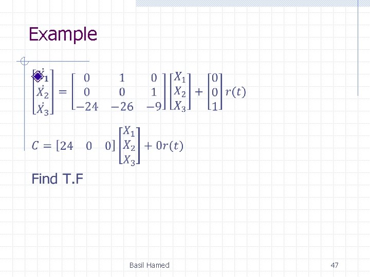 Example Basil Hamed 47 Example Basil Hamed 47