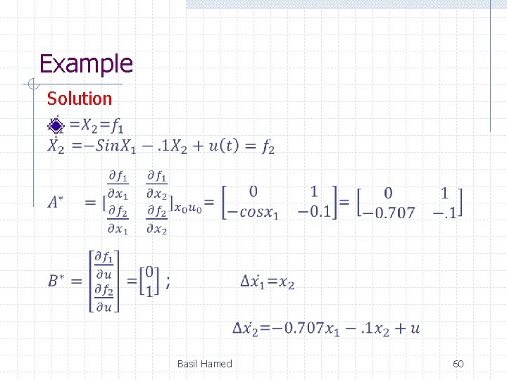 Example Solution Basil Hamed 60 Example Solution Basil Hamed 60