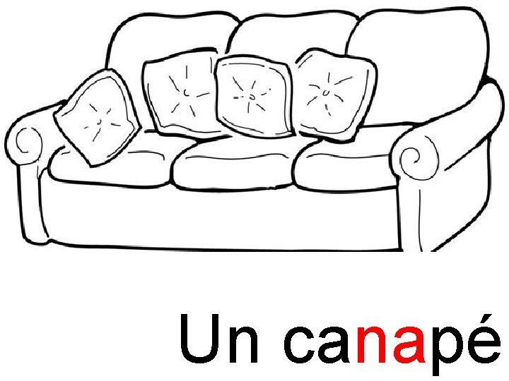 na canapé Un canapé 