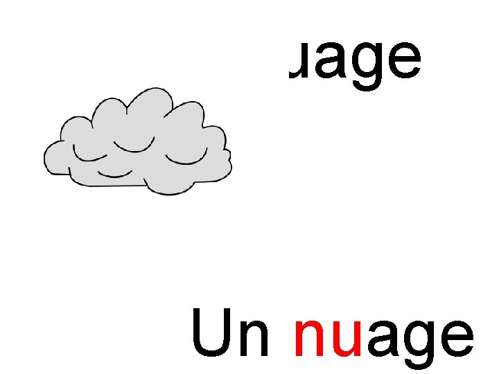 nu nuage Un nuage 