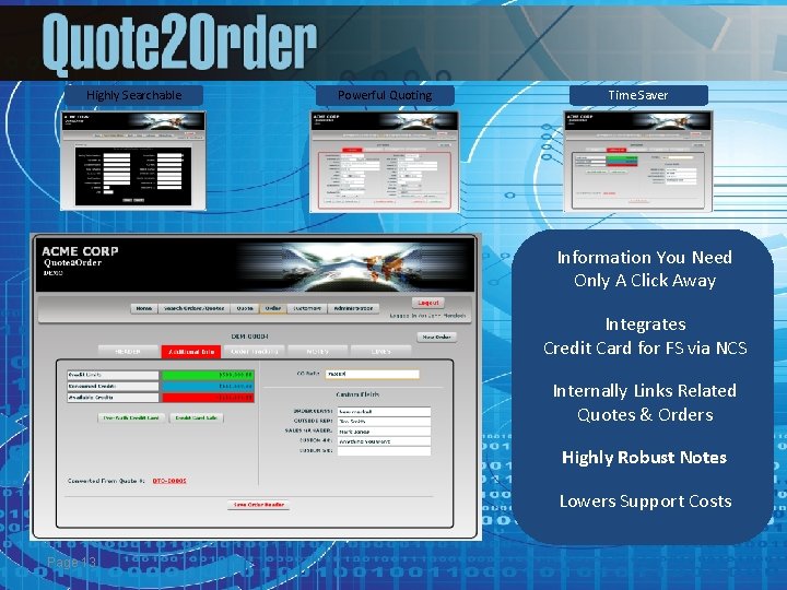 Highly Searchable Powerful Quoting Time Saver Information You Need Only A Click Away Integrates