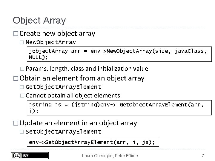 Object Array � Create new object array � New. Object. Array jobject. Array arr