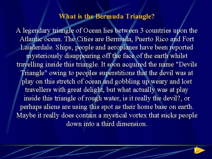 What is the Bermuda Triangle? A legendary triangle of Ocean lies between 3 countries
