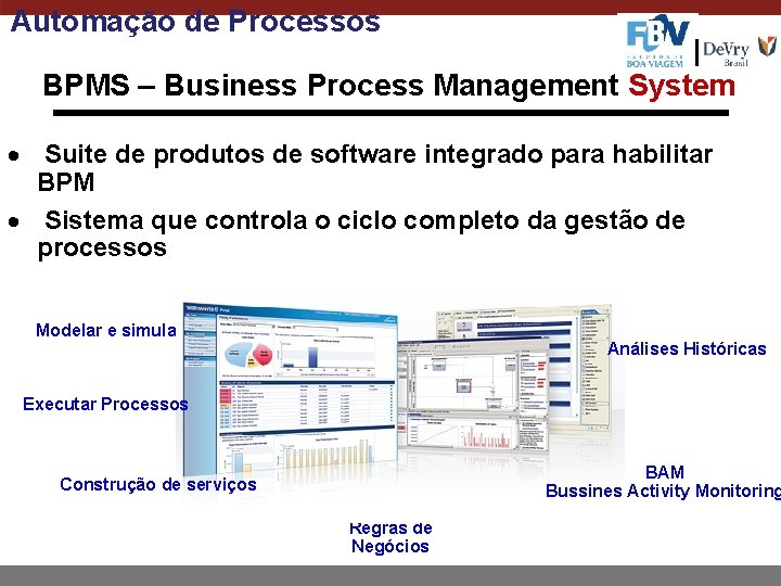 Automação de Processos BPMS – Business Process Management System Suite de produtos de software