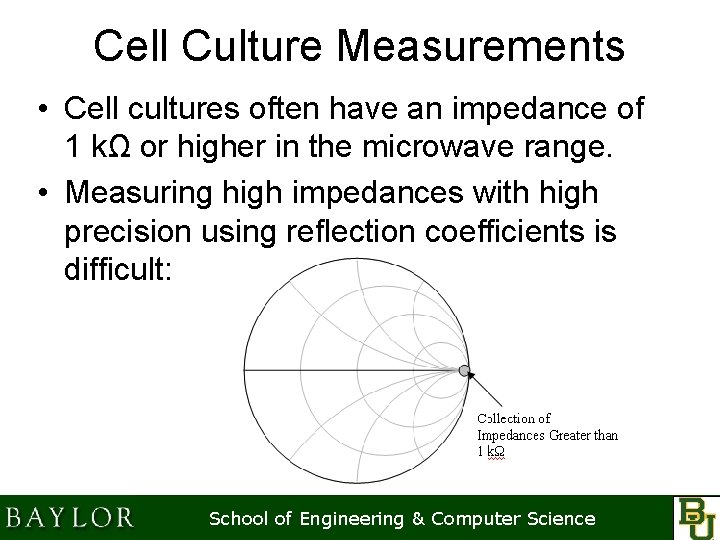 Cell Culture Measurements • Cell cultures often have an impedance of 1 kΩ or