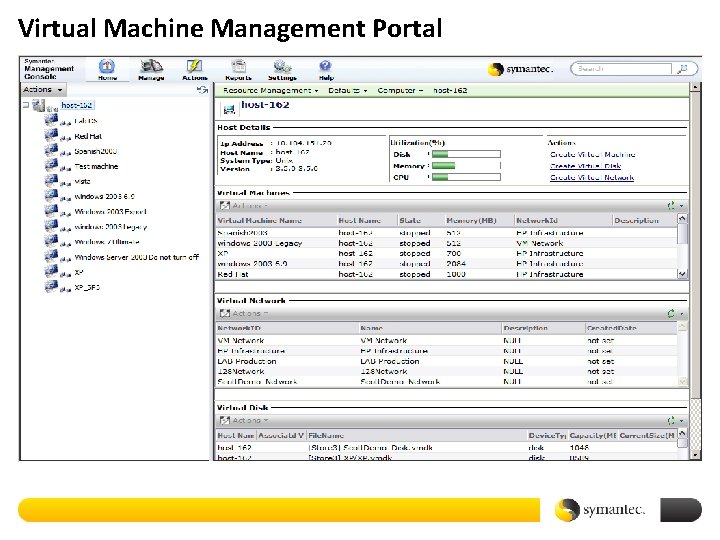 Virtual Machine Management Portal 