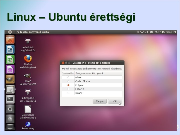 Linux – Ubuntu érettségi 18 