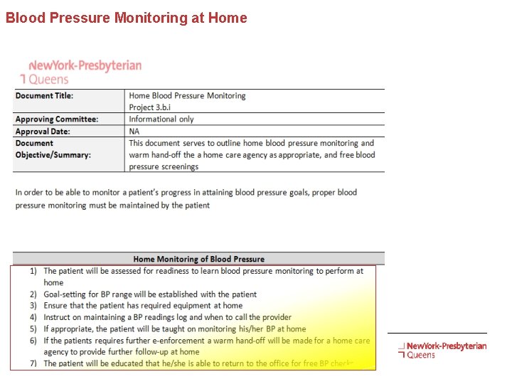 Blood Pressure Monitoring at Home 12 Presentation Title 