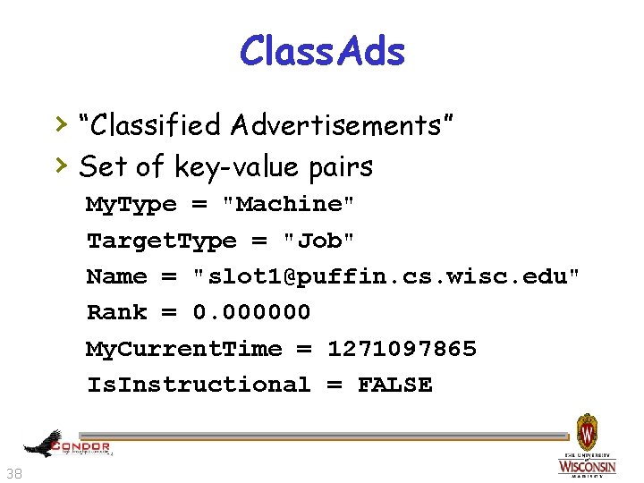 Class. Ads › “Classified Advertisements” › Set of key-value pairs My. Type = "Machine"