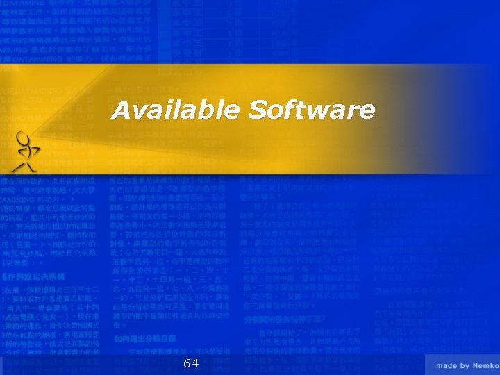 Available Software 64 