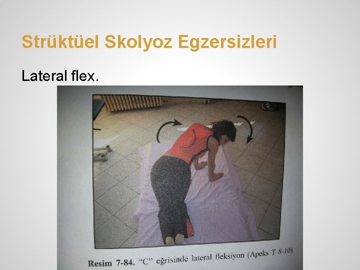 Strüktüel Skolyoz Egzersizleri Lateral flex. 