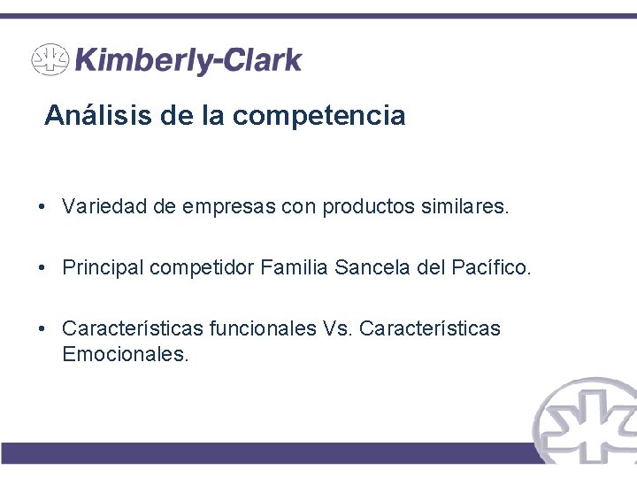 Análisis de la competencia • Variedad de empresas con productos similares. • Principal competidor