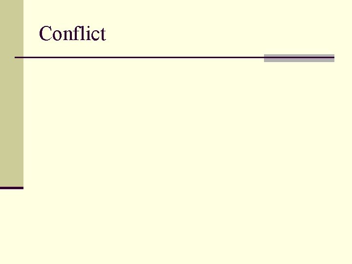 Conflict 