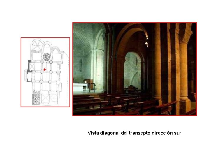 Arquitectura y Fotos : Vista diagonal del transepto dirección sur 